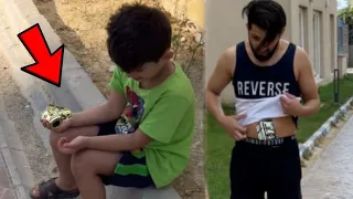 رجل مليونير وجد طفل فقير يبكي بالشارع وعندما اقترب منه حدثة الصدمه!!