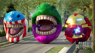 Pacman Avengers Full Version - Captain America Ironman Hulk and Thanos