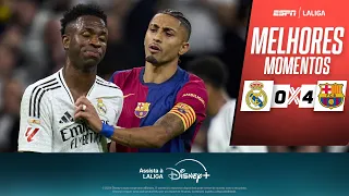 RAPHINHA FAZ GOLAÇO, e Barcelona AMASSA o Real Madrid com show de Lewandowski | Melhores Momentos