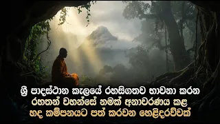 ශ්‍රී පාදස්ථාන කැලයේ රහසිගතව භාවනා කරන රහතන් වහන්සේ නමක් අනාවරණය කළ හද කම්පනයට පත් කරවන හෙළිදරව්වක්