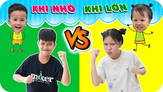 Anh Trai Em Gái Khi Nhỏ Vs Khi Lớn | Minh Khoa TV