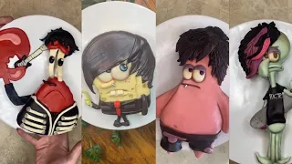 Welcome to the Bikini Bottom Parade 🖤 | Baking Thursdays Emo Spongebob Cakes