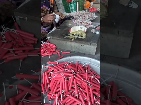 How Firecrackers Are REALLY Made in Massive Factories for Diwali #diwali #crackers