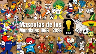 TODAS las MASCOTAS de los MUNDIALES DE FÚTBOL (Masculino - Femenino - Sub-20 - Sub-17)