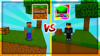 Lokicraft SKYBLOCK vs Minecraft PE SKYBLOCK | Lokicraft vs Minecraft