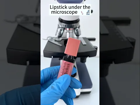 लिपिस्टिक under microscope 🤯🔬 #shorts #youtubeshorts #shortvideo #lipstick