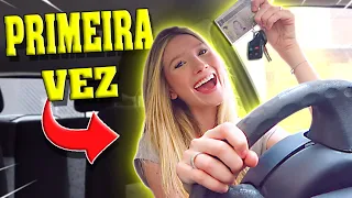 MINHA PRIMEIRA VEZ DIRIGINDO SOZINHA! *Zabetta Macarini*