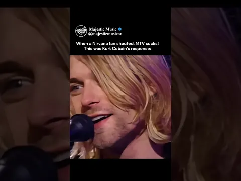 Kurt Cobain’s Response to an MTV Hating Fan