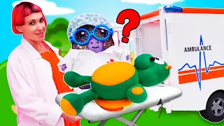 Видео и игры для детей на Капуки Кануки. игрушка Черепашонок Николя в больнице — лечим игрушки!