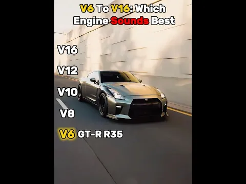 V6 to V16: Which Engine Sounds Best #supercars #gtr35 #carshorts #shorts #viral #car #youtubeshorts