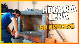 Cómo hacer un HOGAR A LEÑA (video completo) #albañilería #construccion #estufas