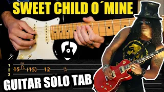 Como tocar el INCREÍBLE solo final de SWEET CHILD O´ MINE en guitarra | Tabs Cover Tutorial TCDG