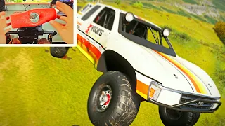 Impossible Pool Noodle Steering Wheel Race | Toyota T100 Baja Truck | FH6
