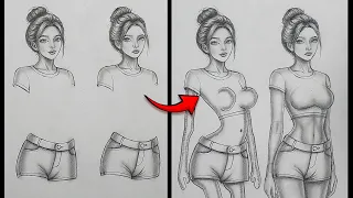 Easy to draw girl drawing with right method 🤯.   #artist #art #drawing #artwork
