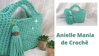 #01 BOLSA EM CROCHÊ ESCAMAS, FÁCIL... #bolsacroche #crochê #malha #bolsafacil