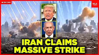 ON CAM: Iran's State Media Releases Footage of Israel Under Fire;  IRGC Claims It 'HIT' 60 Targets