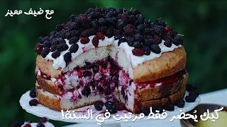 كيك التوت الموسمي | FRESH BERRY CAKE