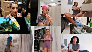 vlog: deep cleaning my new apartment, new phone, grwm, drive w/ me + video dump!!