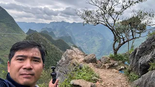 A PÁO THĂM MỎM ĐÁ RỒNG TRÊN ĐỈNH MÃ PÒ LÈNG