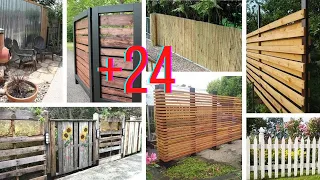 +24 Ideas De Vallas o Cercas Únicas De Bricolaje Que Puedes Construir Para Tu Jardín