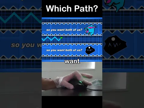 Geometry Dash Pick A Path But MIDDLE? 🤐