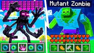 ONE VÀ NOOB YETI TRỞ THÀNH QUÁI VẬT ĐỘT BIẾN ENDERMAN VÀ ZOMBIE TRONG MINECRFT