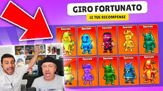 Papà TROVA Skin SPECIALI nei Giri Fortunati! Stumble Guys ITA!