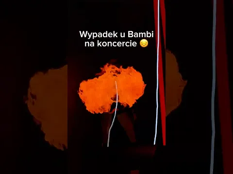 Wypadek u Bambi na koncercie 😔 #bambi