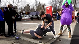 I Fought a Protester (Tesla Protest)