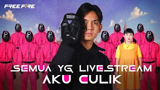 ANDRA CULIK SEMUA YOUTUBERS YG LIVE STREAMING! SQUID GAME DUNIA NYATA X FREE FIRE TIBA😱 | EPISODE 1