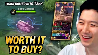 Gosu General bought and reviewed Megatron Granger skin  | Mobile Legends
