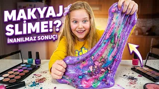 Prenses Melisa! MAKYAJ MALZEMELERİYLE SLİME !?