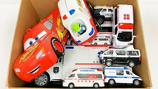 救急車のミニカー走る！坂道走行！緊急走行テスト｜Ambulance miniature car runs in an emergency on a slope!