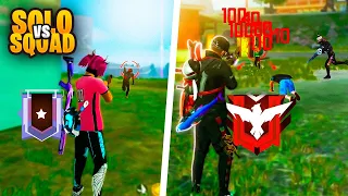 DO PLATINA ATÉ O MESTRE SOLO VS SQUAD NA NOVA TEMPORADA!! FREE FIRE