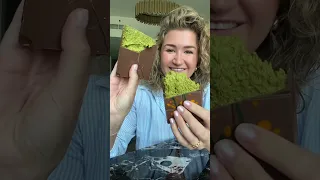 Trying the VIRAL DUBAI CHOCOLATE BARS 🍫