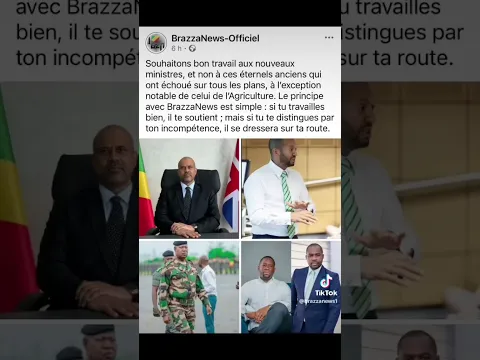 bon travail aux nouveaux ministres. #toleka #shorts #congo #youtubeshorts