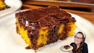 PRA NUNCA MAIS ERRAR, BOLO DE CENOURA FOFINHO COM COBERTURA CROCANTE DE CHOCOLATE