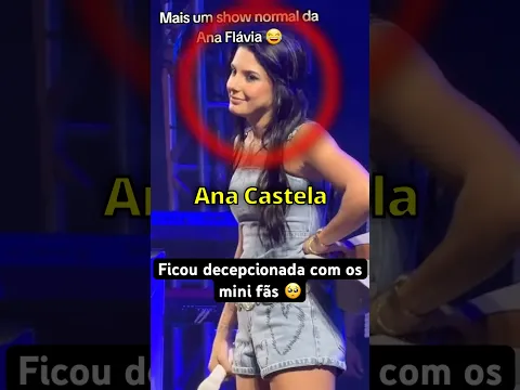 Ana Castela fica DECEPCIONADA com as crianças no show..