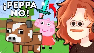 ¿QUÉ PASA SI PEPPA ENTRA EN MINECRAFT? MUY CURSED😨ANIMACIONES MINECRAFT