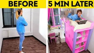 JAW-DROPPING ROOM TRANSFORMATION || Wonderful Home Decor Ideas And Cheap DIY Furniture