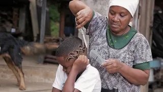 MOTHER TRIED TO CUT HER SON'S HAIR 😭 incrível transformação !!