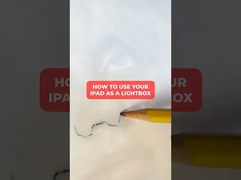 How To Turn Your iPad Into A ⚡️LIGHTBOX⚡️(For Tracing References)! #shorts #procreate #drawing #art