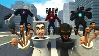Nhân BiBi Phát Hiện Speakerman,Cameraman,Projectorman Đấu Với Skibidi Toilet Trong Thành Phố