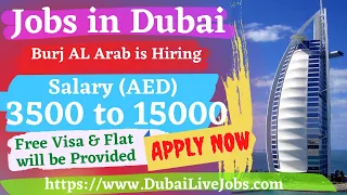 Dubai Burj AL Arab Careers 2021 || World's First 7 Star Hotel is Hiring Staff | Apply Now From Home