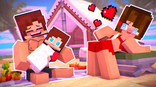 MAIZEN : JJ FAMILY on LOVE ISLAND in ocean?! - Minecraft Animation JJ& Mikey