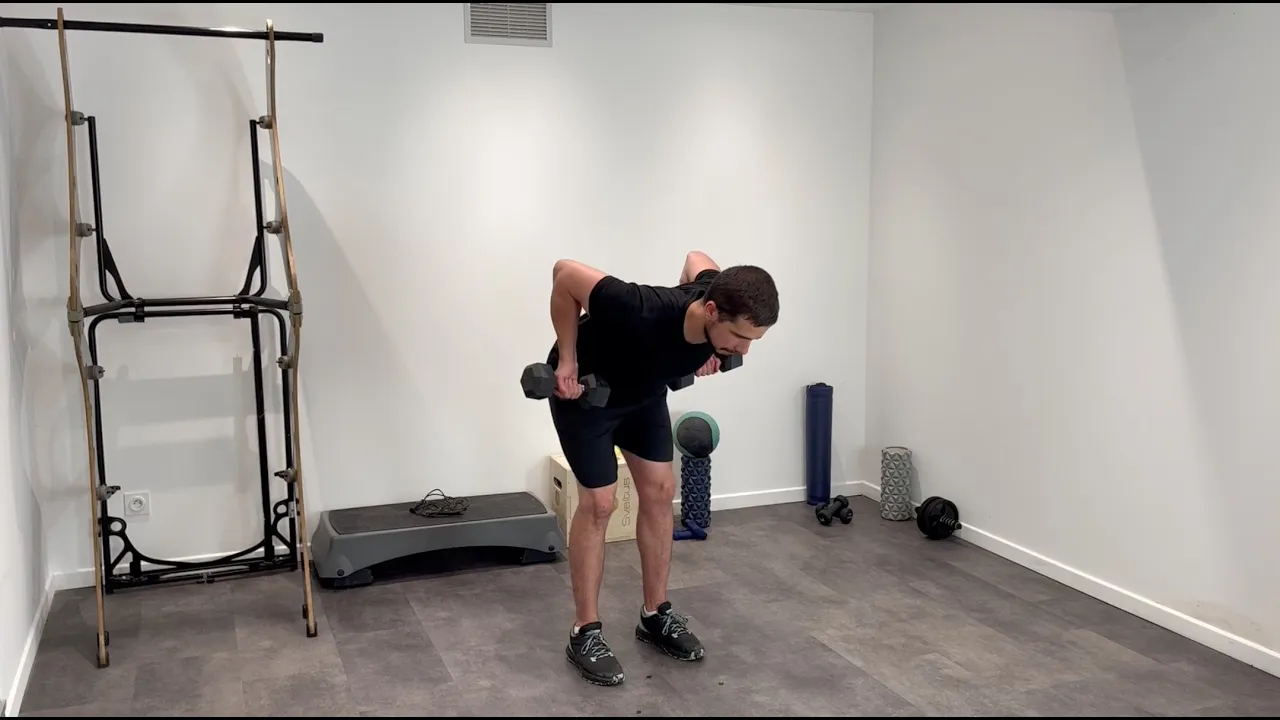 Image Rowing prise supination aux haltères