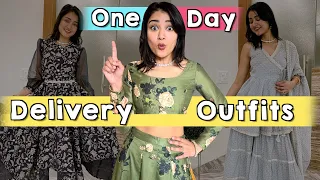 Trying One Day Delivery Wedding Outfits from Myntra | Worth it?