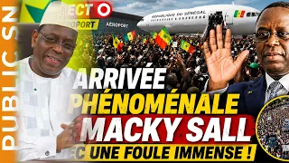Direct 🚨Aéroport:L’arrivée phénoménale de Macky Sall avec une foule immense