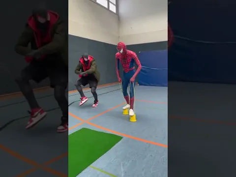 the floor ist lava with (Miles Morales) #shorts