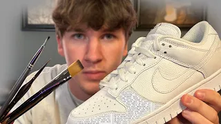 Custom Dunks with NEWSPAPER!